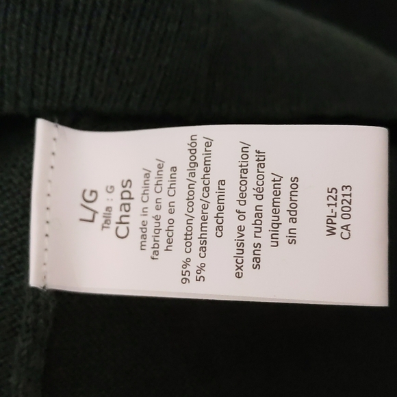 NWT CHAPS Men's Cashmere blende Sweater - Picture 7 of 12